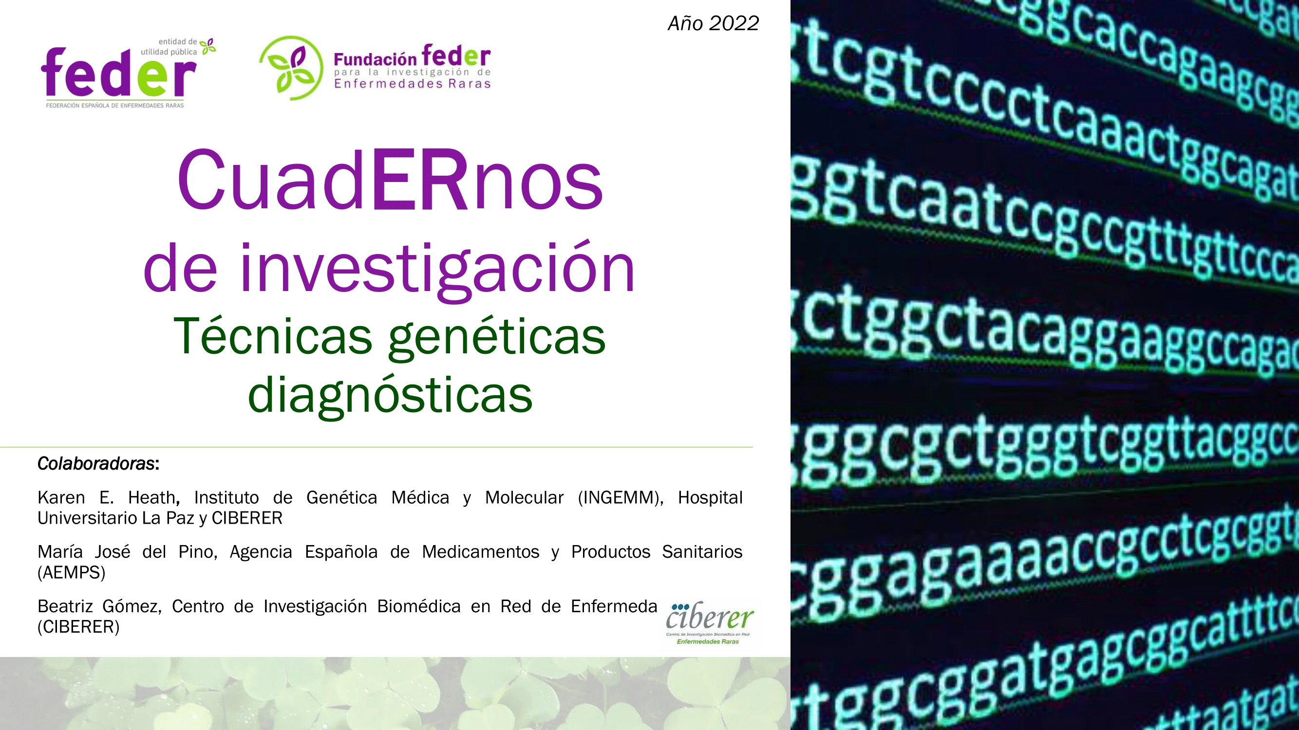 CuadErnos de investigación: Terapias genéticas diagnóstica
