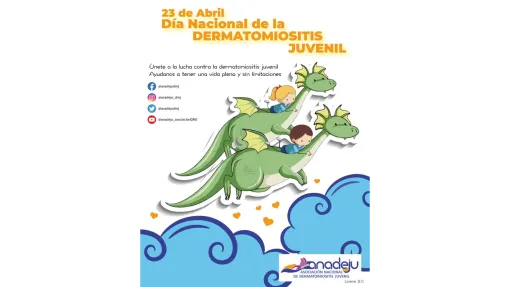 cartel: dibujo de niños sobre dragones