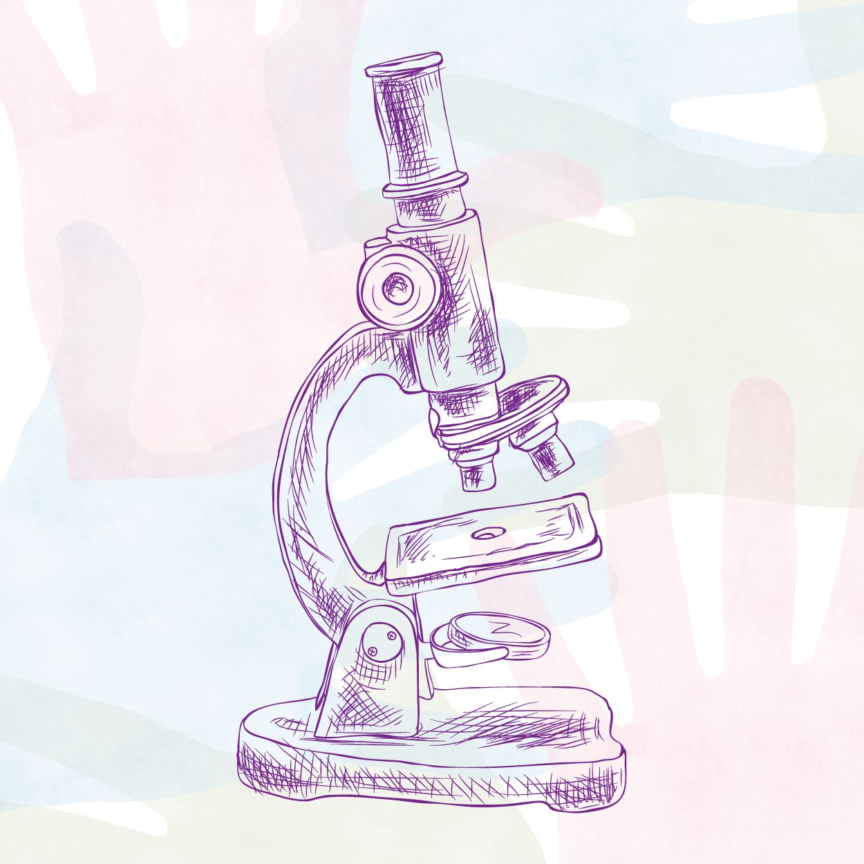 Imagen de recurso para investigación: ilustración de un microscopio.