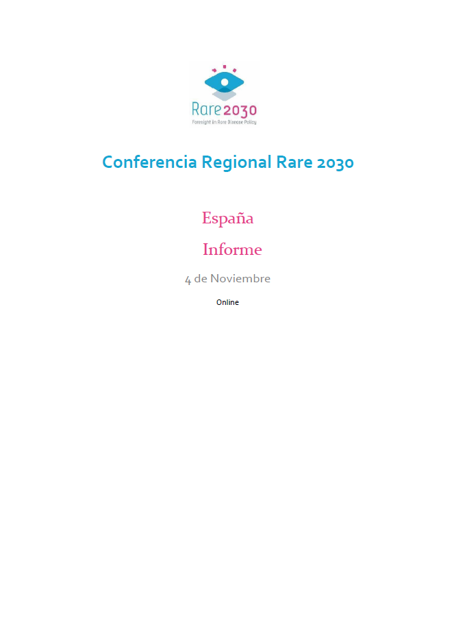 Portada del informe.