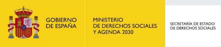 Logotipo de la Secretaría de Estado de Derechos Sociales del Ministerio de Derechos Sociales y Agenda 2030.