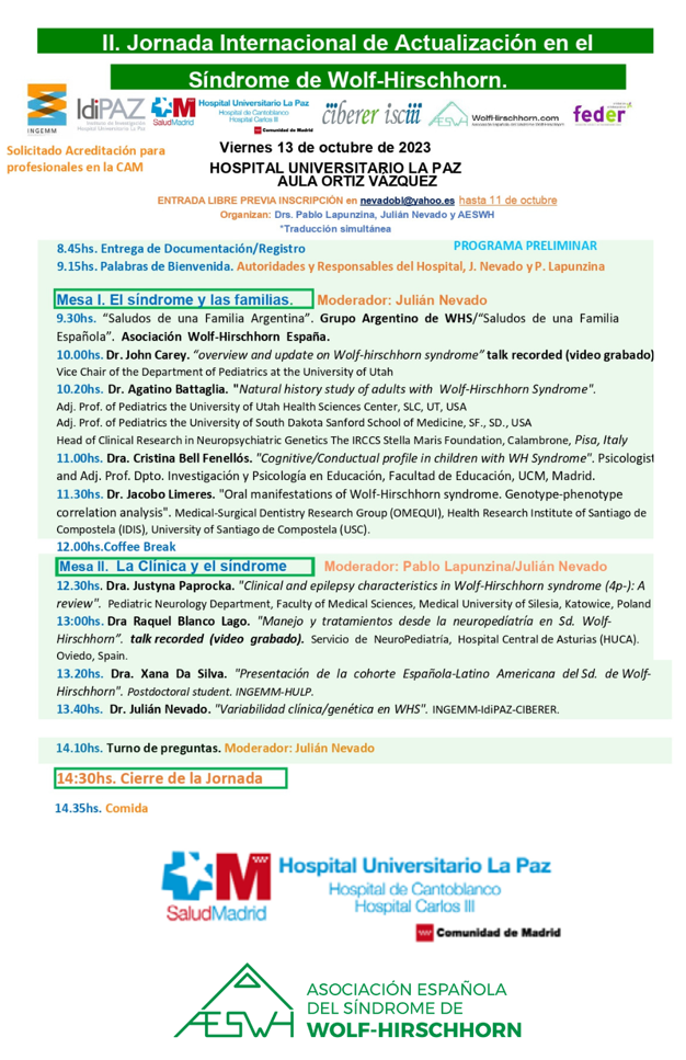 Accede al programa completo del Congreso del viernes, 13 de octubre