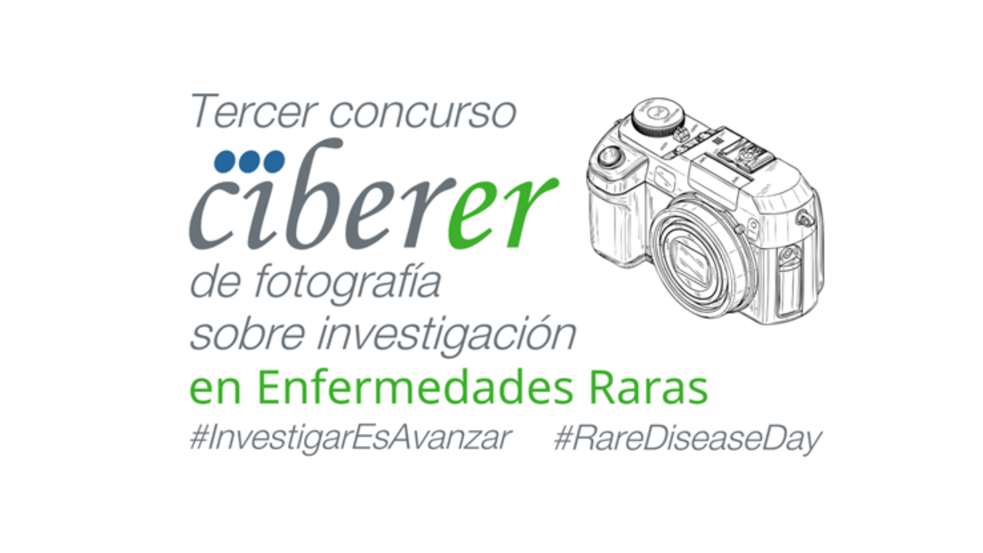 Cartel promocional del Tercer Concurso de Fotografía sobre Investigación en Enfermedades Raras