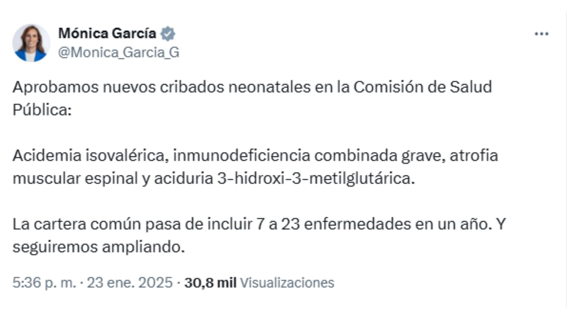 Tweet Mónica Gracía