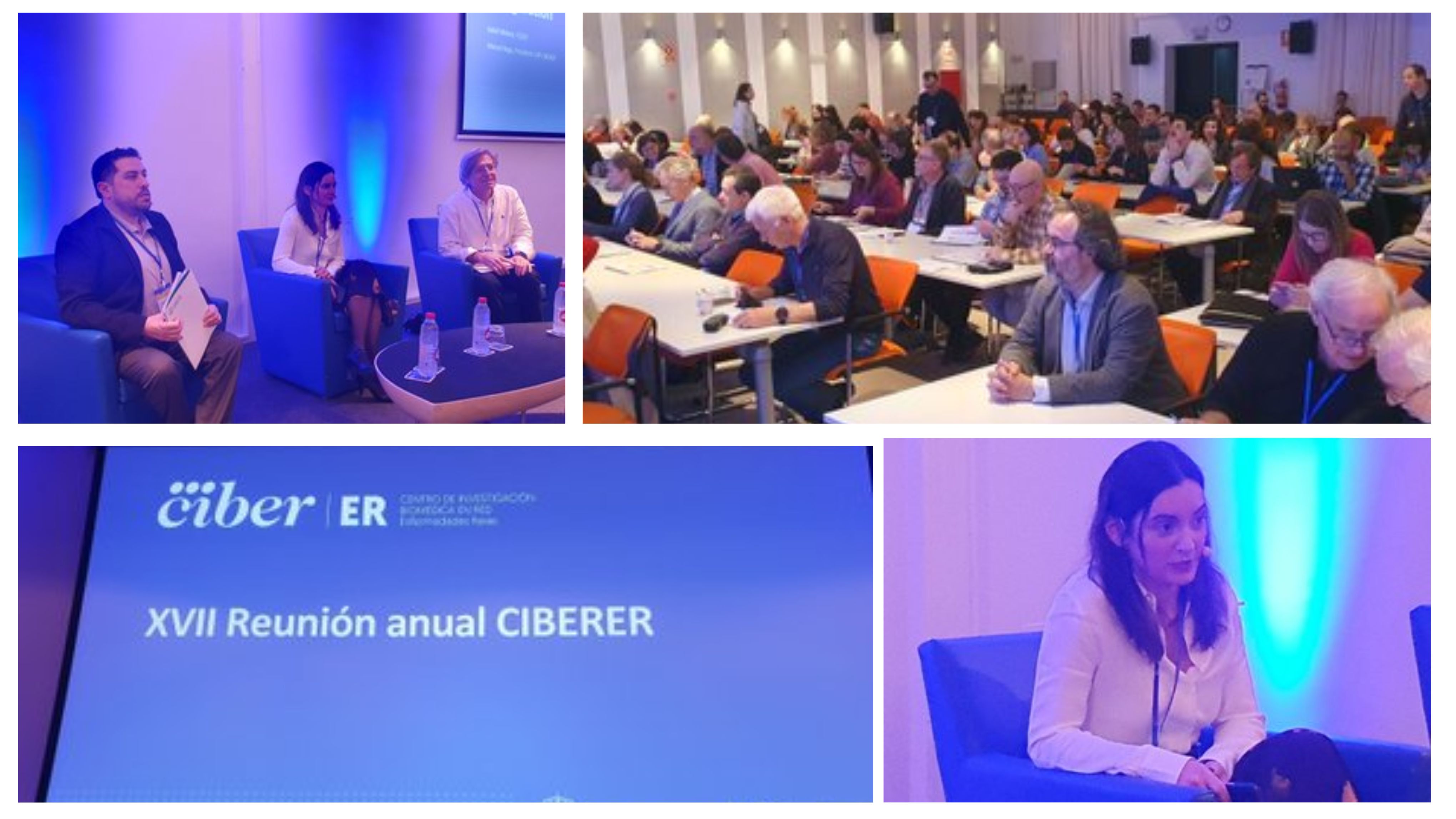 Collage de fotografías durante la inauguración.