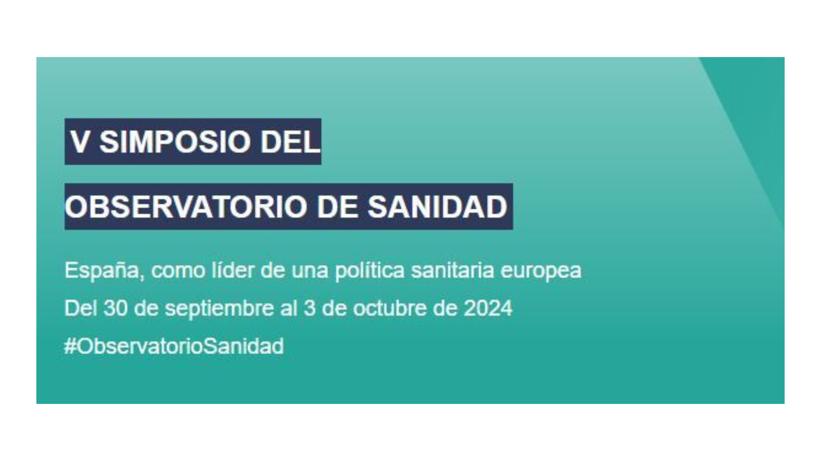 V simposio del observatorio de la salud