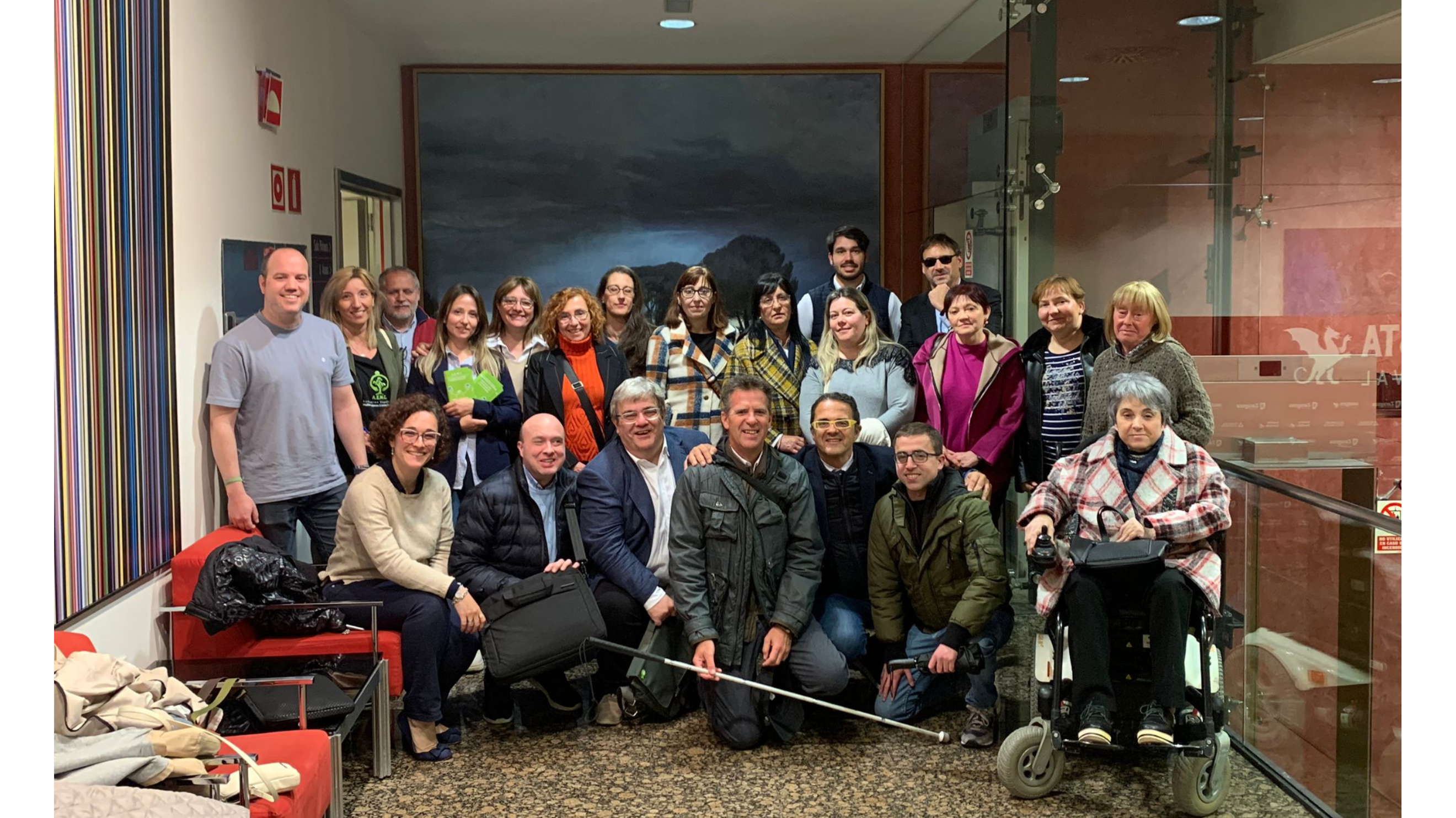 Foto de familia del encuentro con el movimiento asociativo de Aragón