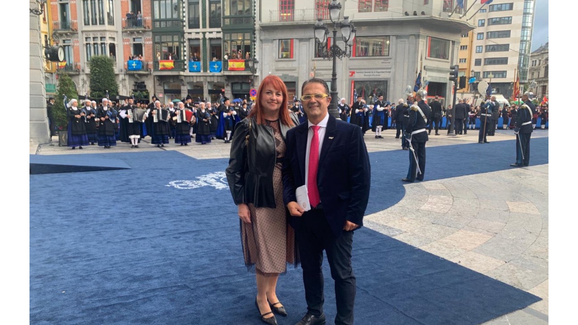 Juan Carrión, presidente de FEDER, posando en los Premios Princesa de Asturias.