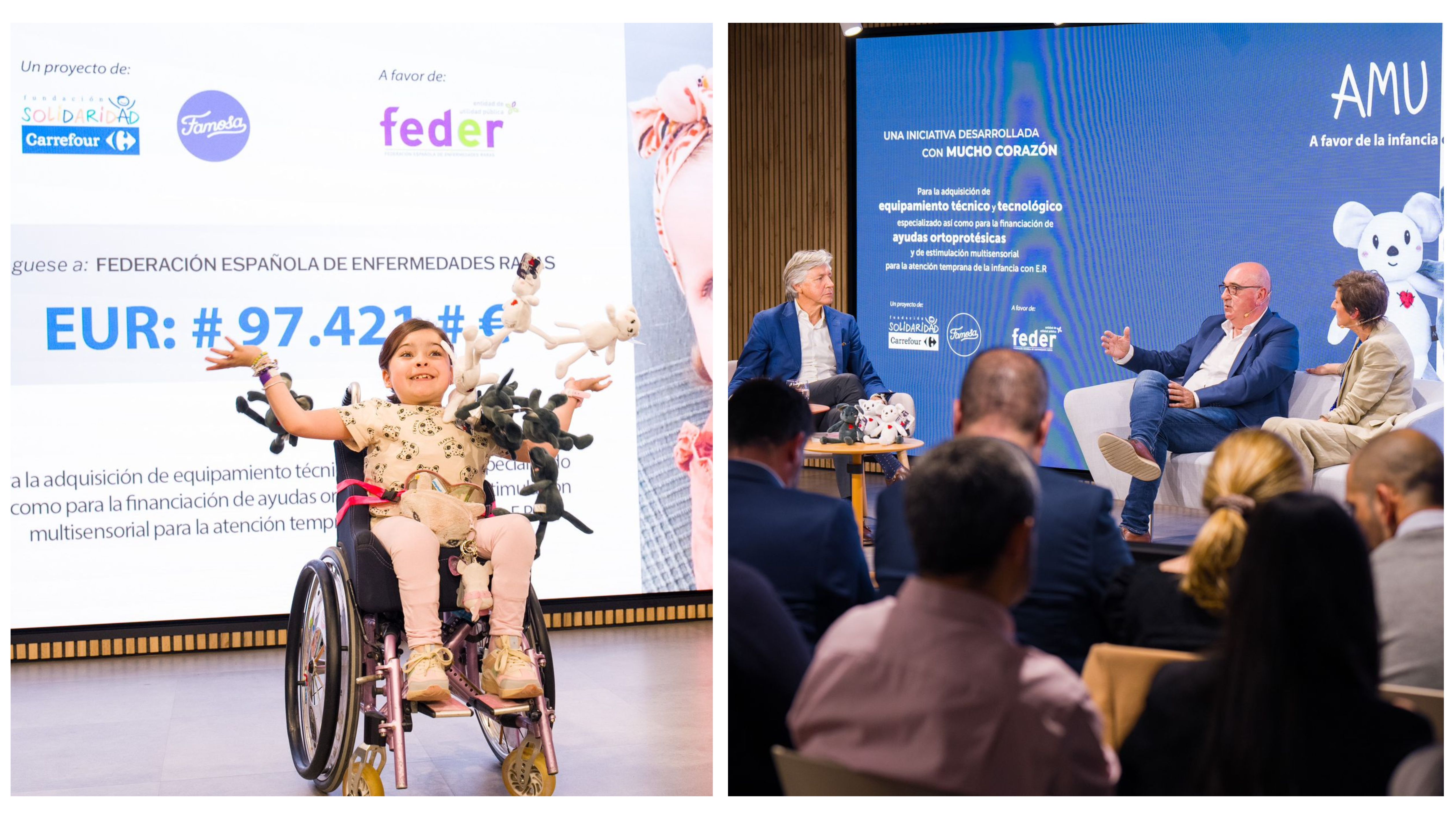 Collage de fotografías durante el acot.