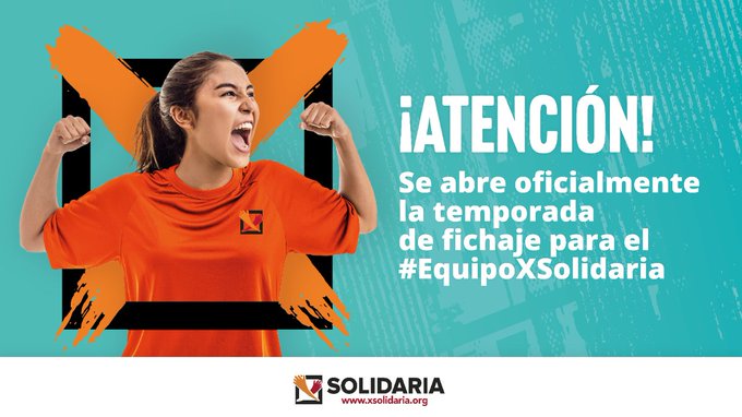 ¡Atención, se abre oficialmente la temporada de fichaje para el #equipoXsolidaria