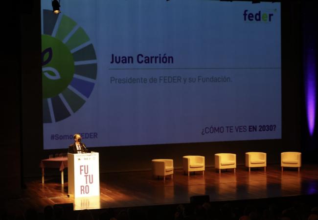 Juan Carrión durante su intervención  (© Casa de S.M. el Rey).