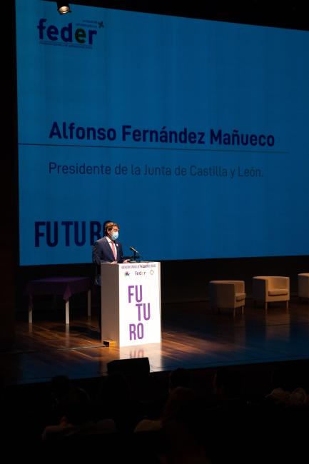 Intervención de Alfonso Fernandez Mañueco durante el acto.