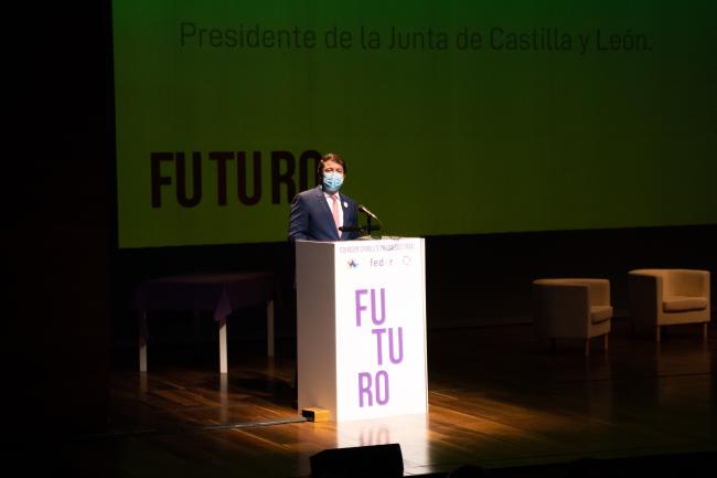 Intervención de Alfonso Fernandez Mañueco durante el acto.