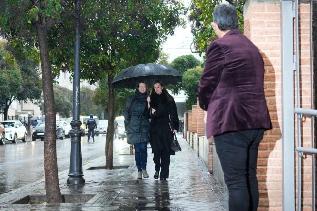 La Reina a su llegada a la sede de la Federación Española de Enfermedades Raras