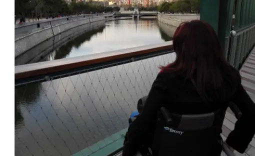 Imagen en silla de ruedas