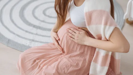 Fotografía de archivo: mujer embarazada