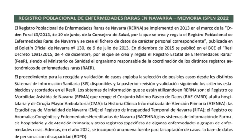 Portada del informe.