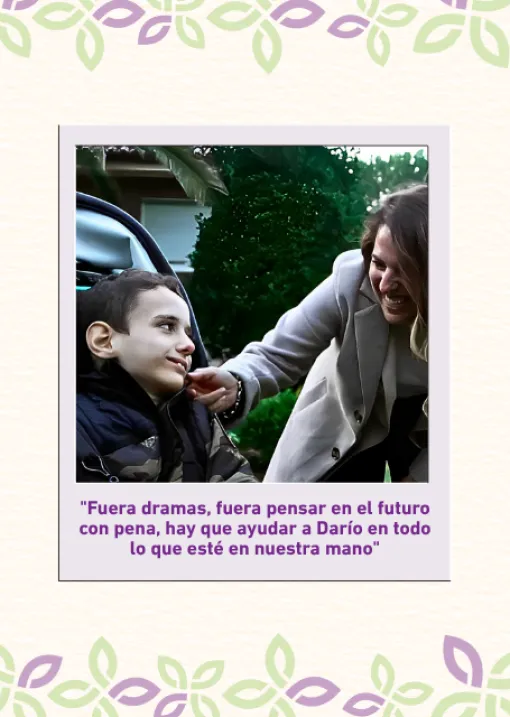 Foto de Sara y su hijo Darío 