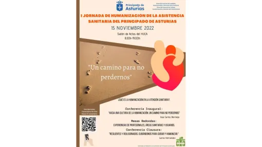 Cartel I Jornada de Humanización del Principado de Asturias