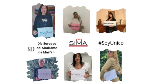Ejemplos de fotografías de personas sosteniendo un cártel con el hashtag #SoyUnico
