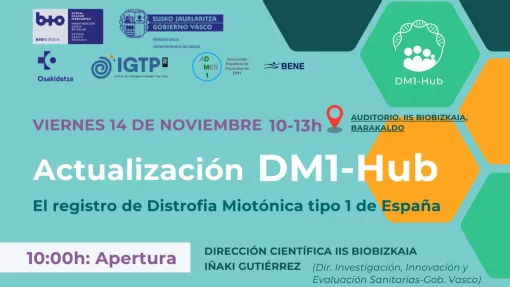 Actualización DM1-Hub. El registro de Distrofia Miotónica tipo 1 de España