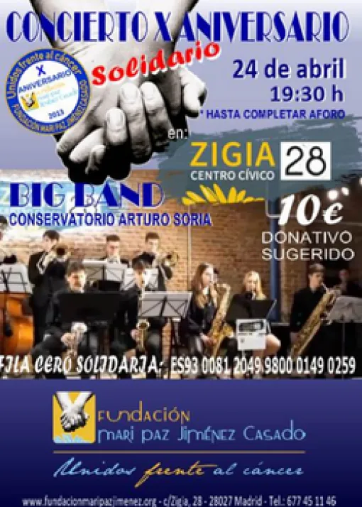 Concierto por el X aniversario de Fundación Mari Paz Jiménez Casado en Madrid