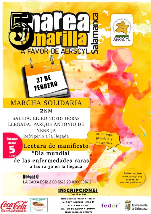 Cartel informativo de la marcha