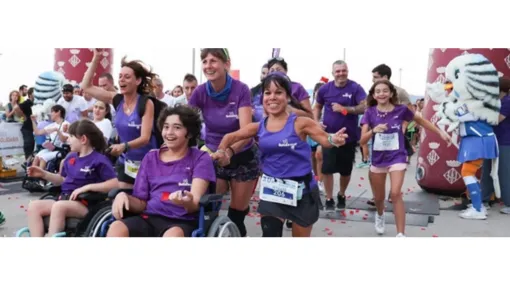 Foto de asistentes a la carrera