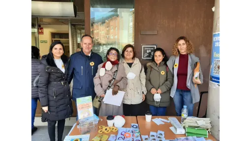 Foto de la mesa informativa de otros años