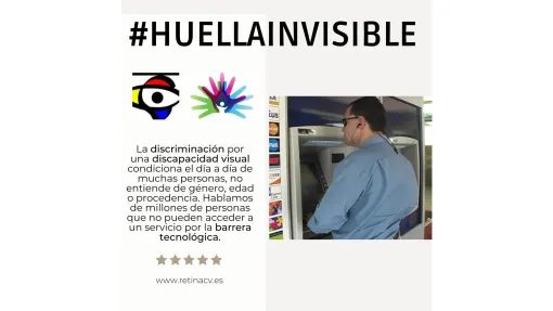 Cartel de la campaña #Huellainvisible