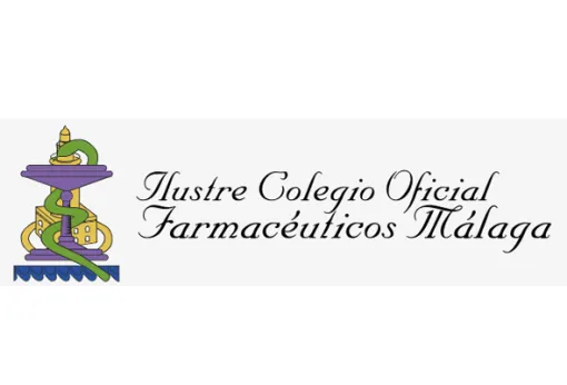 Logo del Ilustre Colegio Oficial de Farmacéuticos de Málaga.