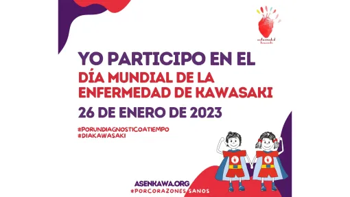 Cartel promocional del Día Mundial de la Enfermedad de Kawasaki