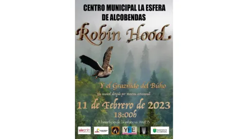 Cartel promocional de Robin Hood y el graznido del buho