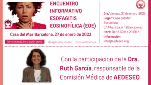 Cartel informativo del encuentro de AEDESEO