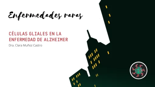 Cartel programa de Antonio Armas sobre células gliales en la enfermedad de Alzheimer