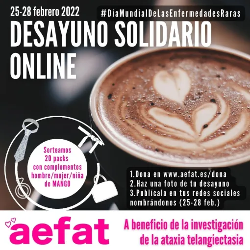 Cartel del Desayuno Solidario.
