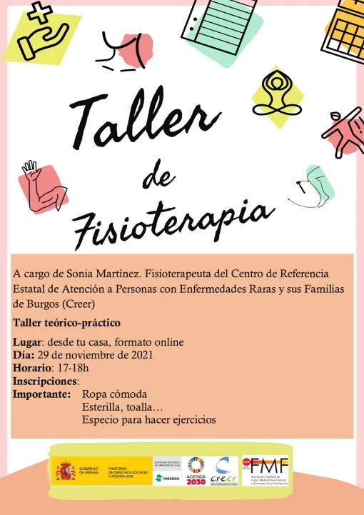 Cartel Taller de Fisioterapia