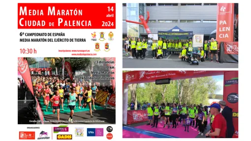 Cartel de difusión y collage de fotos 