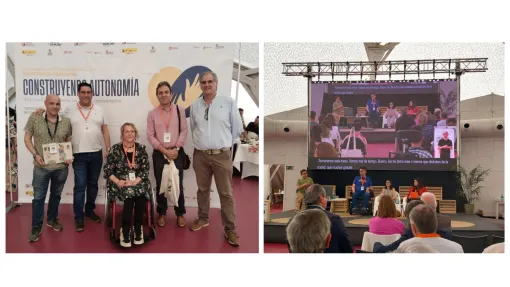 Collage de fotos del acto