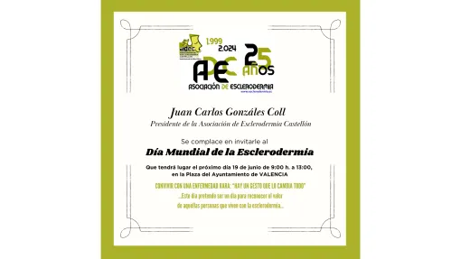 Mesa informativa con motivo del día mundial de la esclerodermia