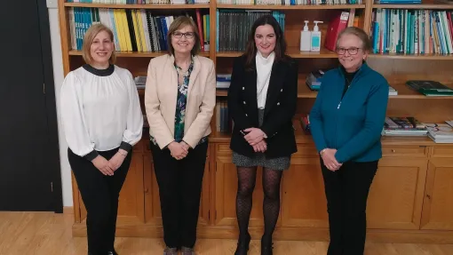 Representantes de FEDER y el ISCIII durante la reunión.