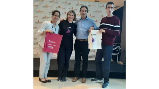 Imagen de los representantes de la entidad en el taller