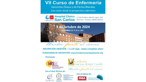 VII CURSO DE ENFERMERÍA DE  SARCOMAS ÓSEOS Y DE PARTES BLANDAS