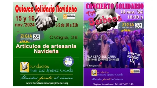 quiosco solidario y concierto solidario