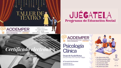 Carteles de todas las actividades