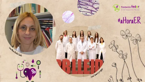 Cartel: fotografía de Luisa María Botella y fotografía de Jordi Tamarit junto a su equipo