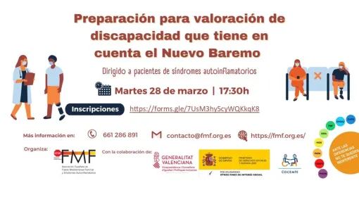 Stop FMF presenta su nuevo taller “Preparación para valoración de discapacidad, qué tiene en cuenta el Nuevo Baremo”