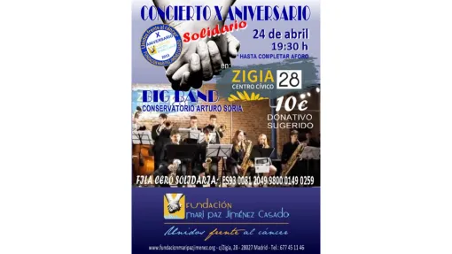 Fundación Mari Paz Jiménez Casado organiza un concierto por su X aniversario en Madrid
