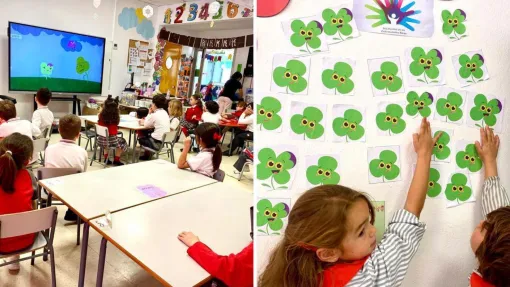 Imagenes del taller de Federito en el colegio El Pinar 