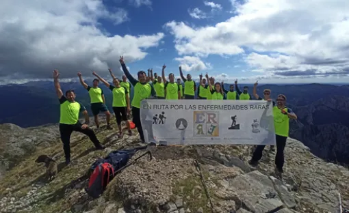 En Ruta por las Enfermedades Raras en la cumbre del Yordas. Tercer Reto 2021.